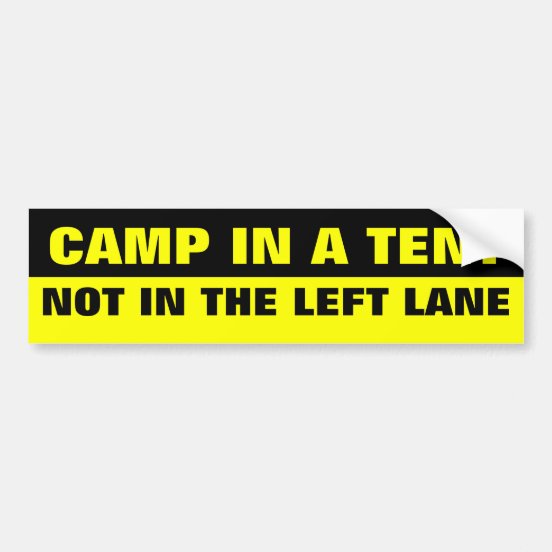 Funny Camping Bumper Stickers & Car Stickers Zazzle CA