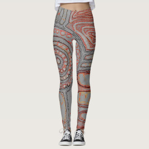 Aboriginal Art Leggings for Women Australian Indigenous Tribal