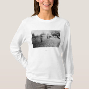 Camp Lewis, WA - Soldiers taking down American T-Shirt