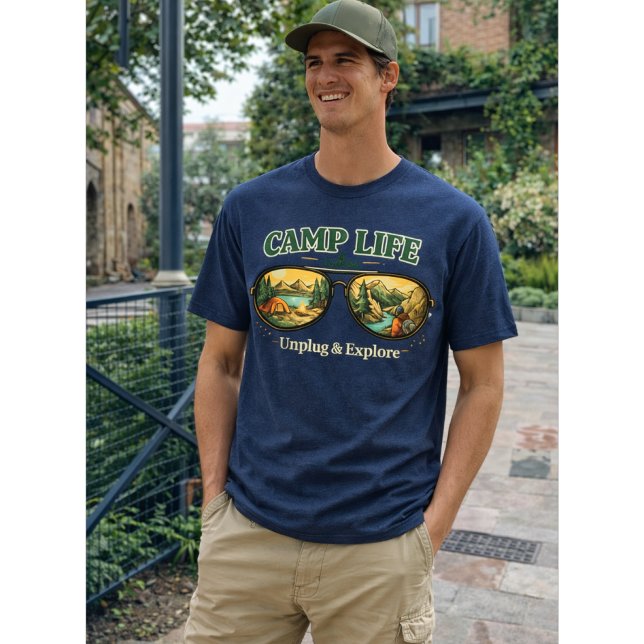 Camp Life Feels Right Men’s T-Shirt USA (Créateur téléchargé)
