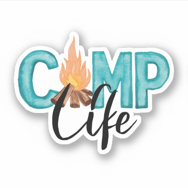 Camp Life Vinyl Sticker (Front)