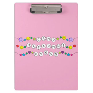 Camp Mataponi Friendship Bracelet Clipboard