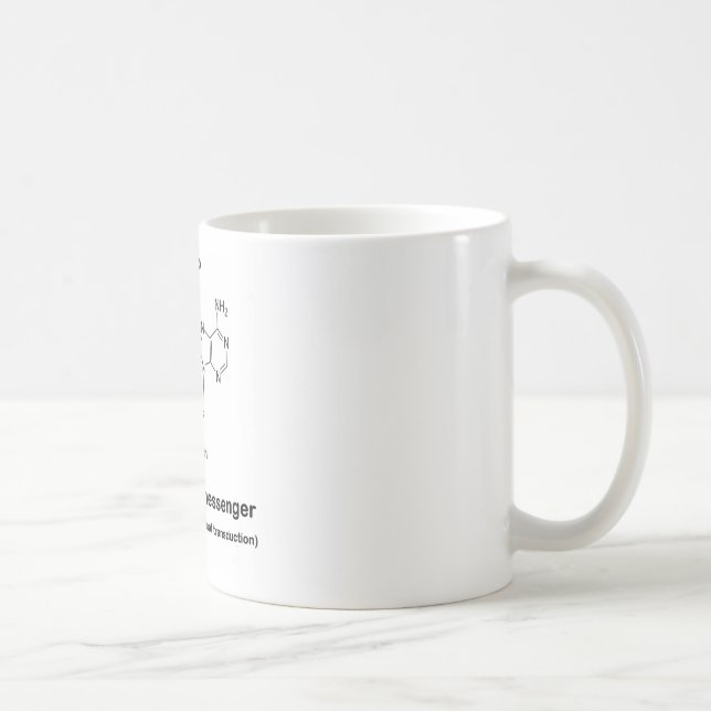 cAMP {Molecule} Just A Second Messenger Coffee Mug (Right)