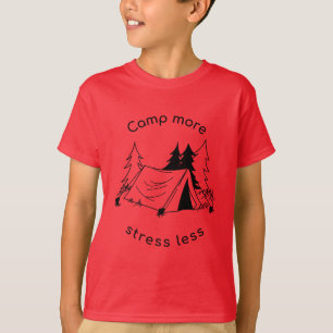 Camp more stress less basic Tri-Blend Shirt