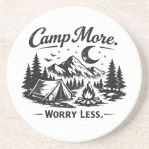 Camp More Worry Less Camping Design | Outdoor Adve