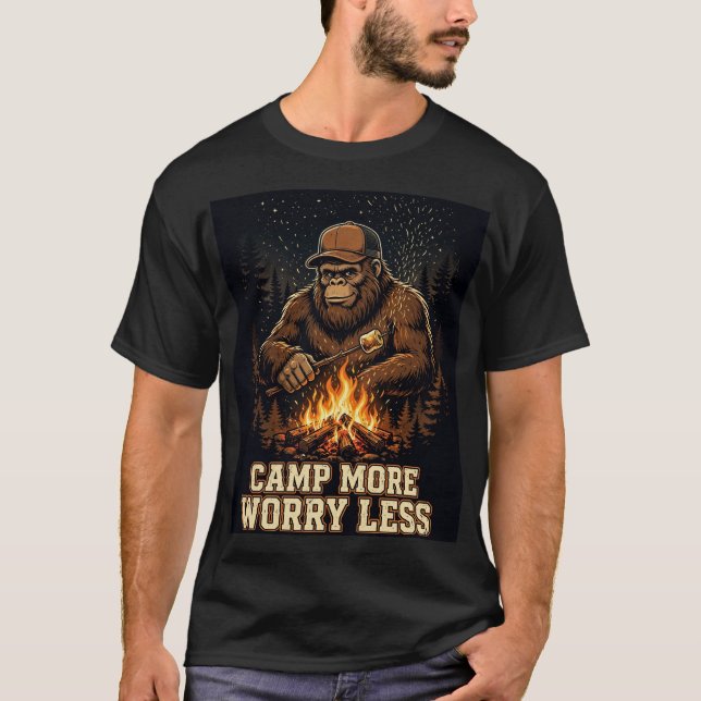 Camp More Worry Less T-Shirt (Front)