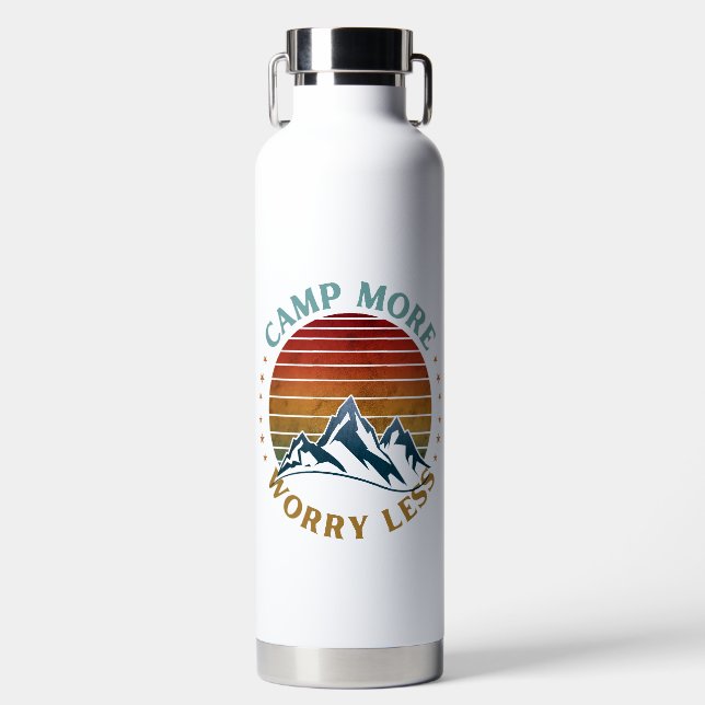 CAMP MORE WORRY LESS  WATER BOTTLE (Front)