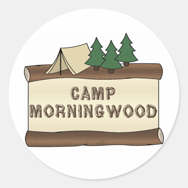 Camp Morningwood Classic Round Sticker (Front)