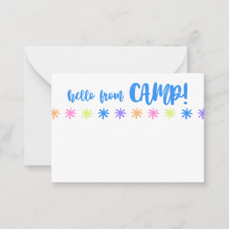 camp notecard stationery !