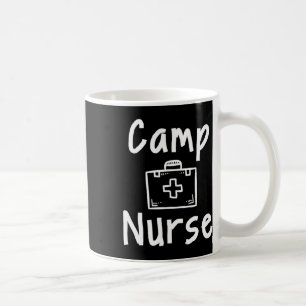 Camp Nurse First Aid Kit Silhouette Art  Coffee Mug