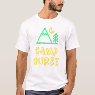 Camp Nurse Medical Staff 2021 Mountain Campground T-Shirt
