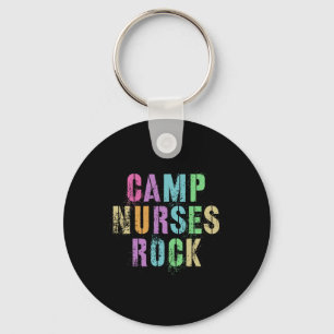 Camp Nurses Do Rock Funny Camping Medical Squad Me Keychain