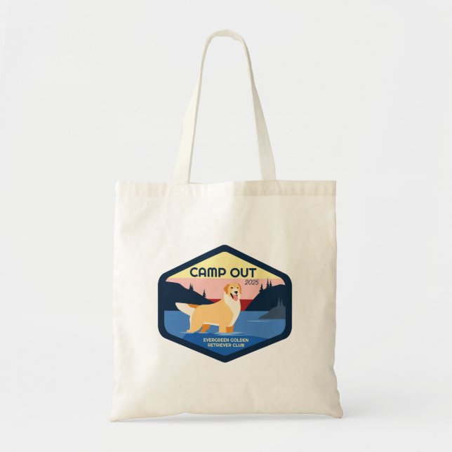 Camp Out 2025 Golden Tote (Front)