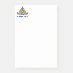 Camp out post-it notes