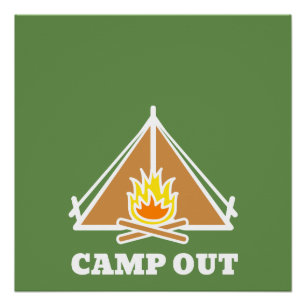 Camp out poster