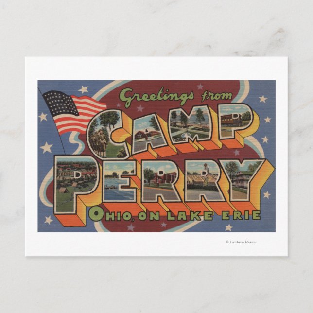 Camp Perry, Ohio - Lake Erie Postcard (Front)