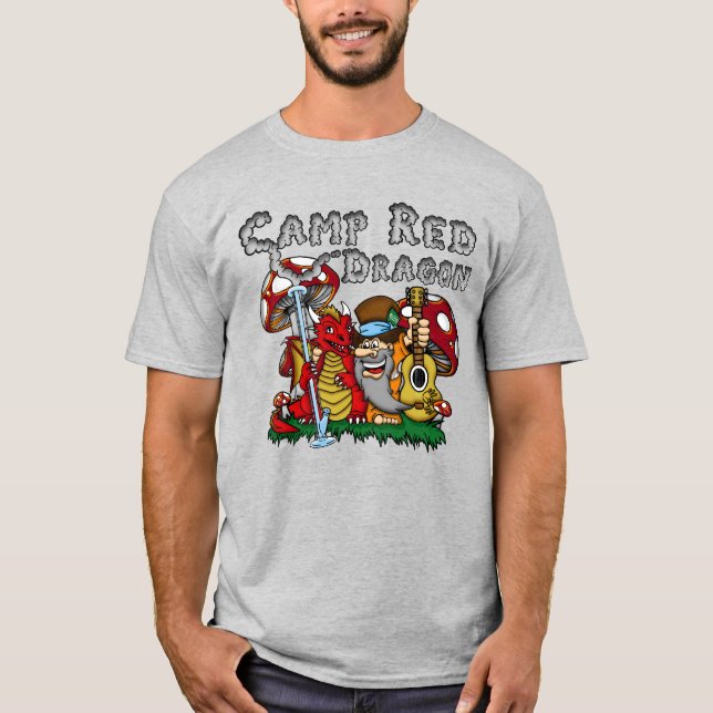 Camp Red Dragon 2025 B.A.T. Grey D/S T-Shirt (Front)