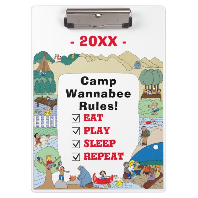 Camp Road Trip Clipboard (Front)