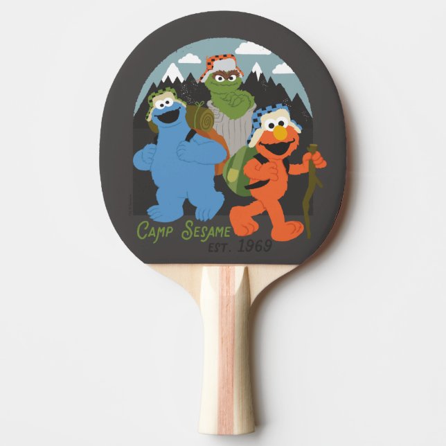 Camp Sesame Street EST. 1969 Ping Pong Paddle (Front)
