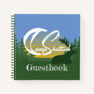 Camp Shattuck - Guestbook Sunset Elk Notebook