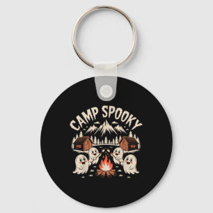 Camp Spooky Halloween Camping Hiking Men Women Kid Keychain