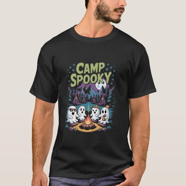 Camp Spooky Summerween Halloween  T-Shirt (Front)