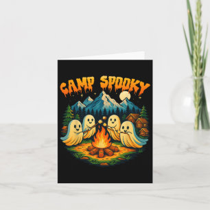 Camp Spooky Summerween Summer Halloween Cute Ghost Card