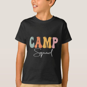 Camp Squad Retro Groovy Vintage Happy First Day Of T-Shirt