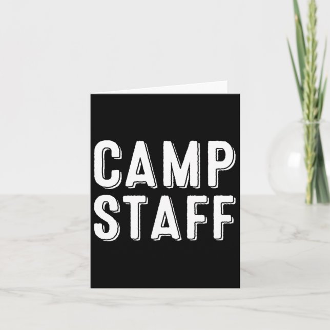 Camp Staff  Card (Front)