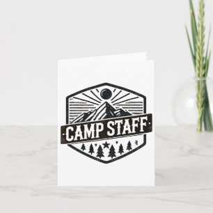 Camp Staff T Shirt Design For Summer Camp Team Spi Card