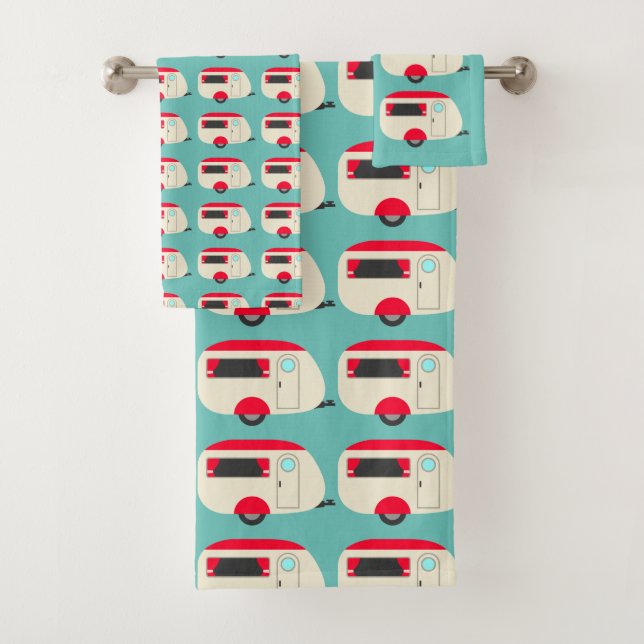 Camp Theme Bath Towel Set (Insitu)