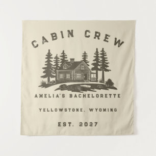 Camp Theme Camping Weekend Bachelorette Party Tapestry