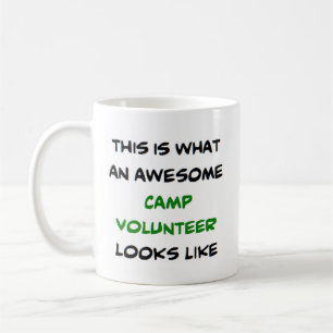 camp volunteer, awesome coffee mug