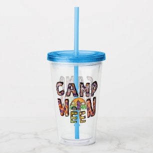 Camp Ween Halloween Camper Design Acrylic Tumbler