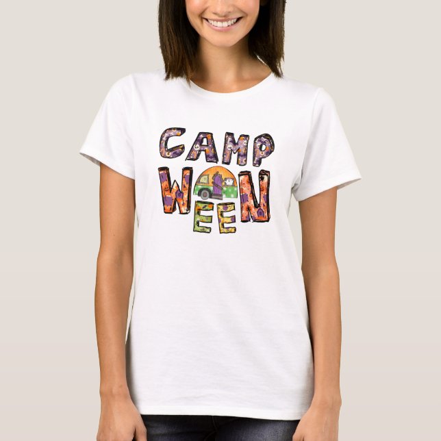 Camp Ween Halloween Camper Design T-Shirt (Front)