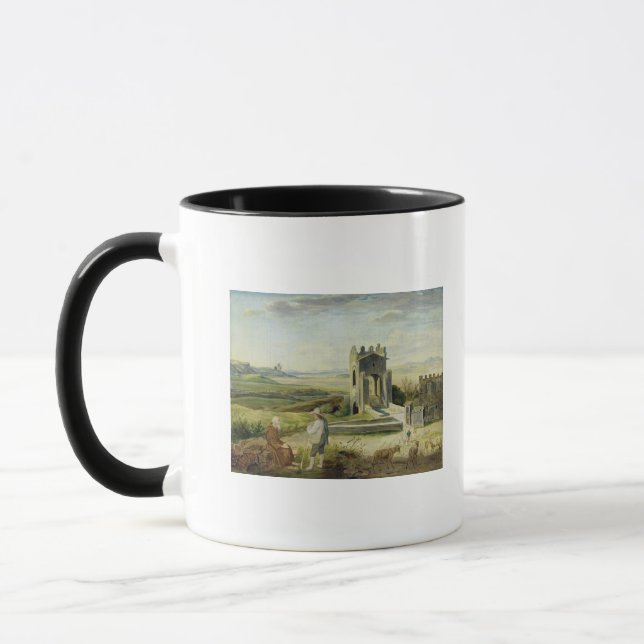 Campagna Landscape near the Nomentano Bridge Mug (Left)