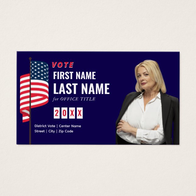 Campagne électorale de candidat politique personna (Devant)