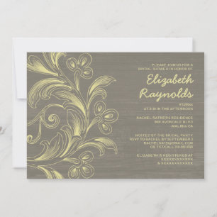 Campagne Flourdir Invitations de douche nuptiale