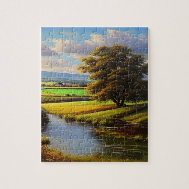 "Campagne" Jigsaw Puzzle (Vertical)
