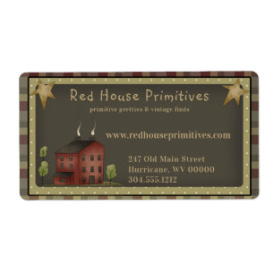Campagne primitive Maison de Saltbox Rouge /Étoile