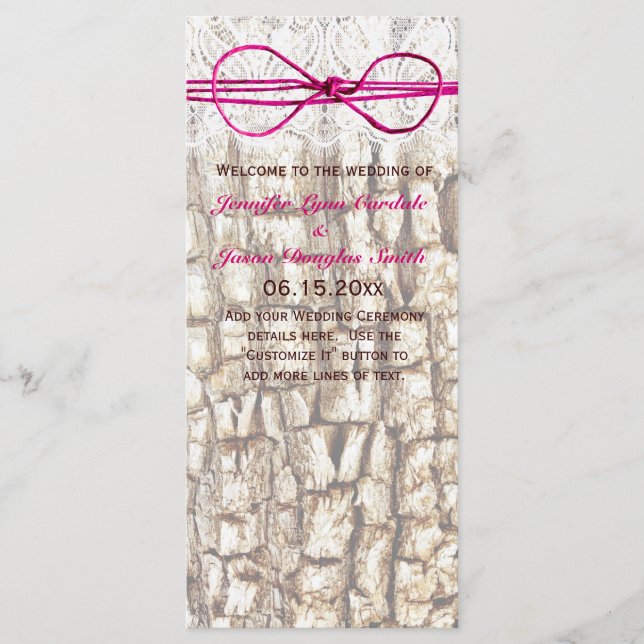 Campagne rustique Camo rose Bow Invitations de mar (Devant)