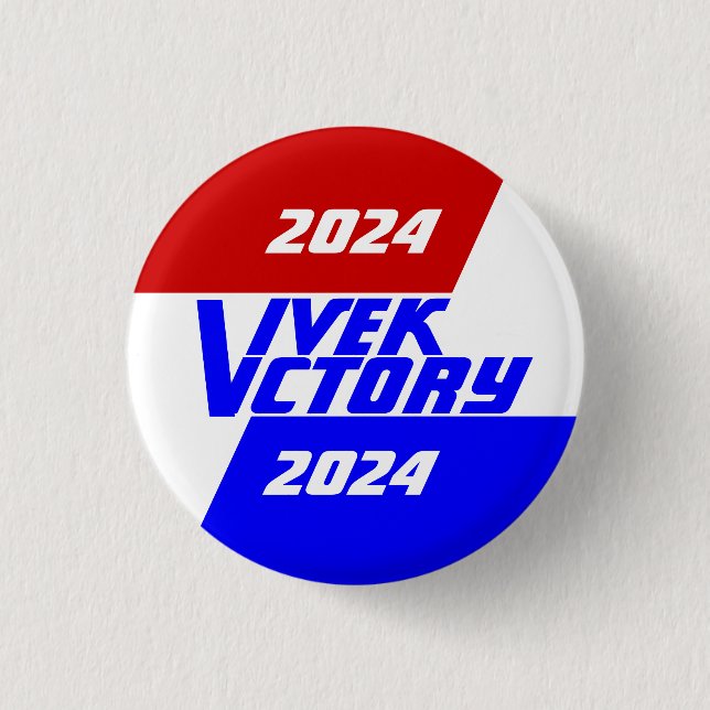 Campaign 2024 election President Vivek RAMASWAMY K 1 Inch Round Button (Front)
