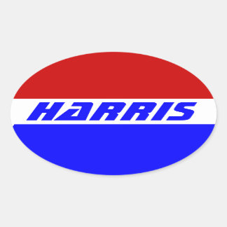 Campaign 2024 election President VP KAMALA HARRIS Oval Sticker