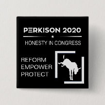 Campaign Button for Perkison 2020