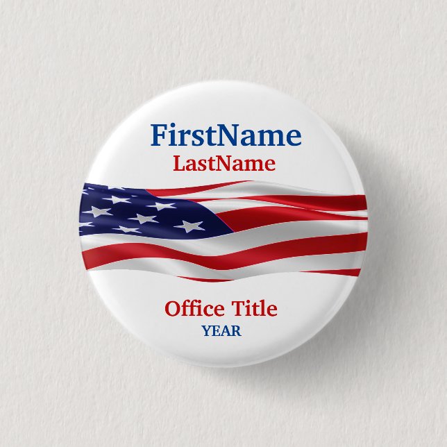 Campaign Template 1 Inch Round Button (Front)
