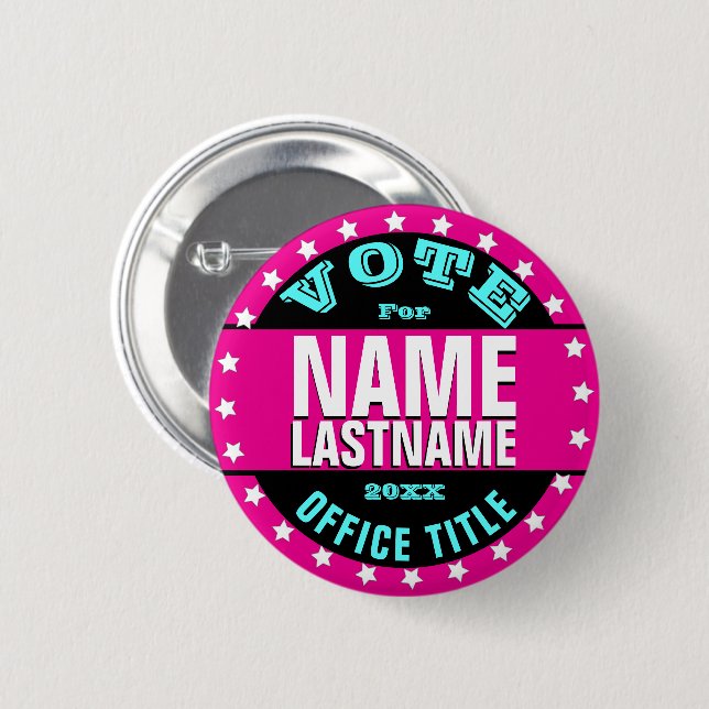 Campaign Template Custom 2 Inch Round Button (Front & Back)