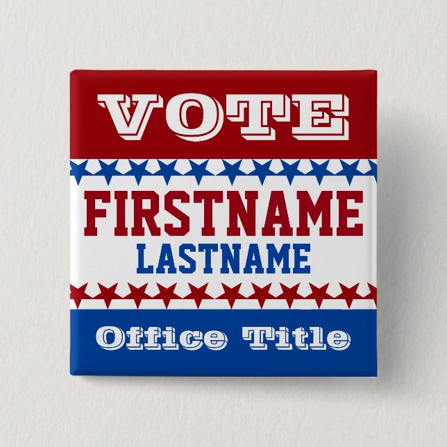 Campaign Template Custom 2 Inch Square Button (Front)