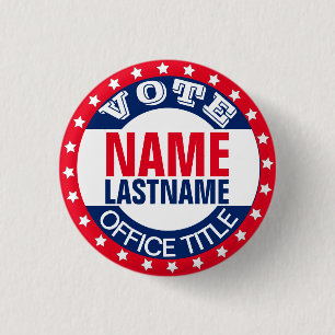 Campaign Template Custom Blank 1 Inch Round Button