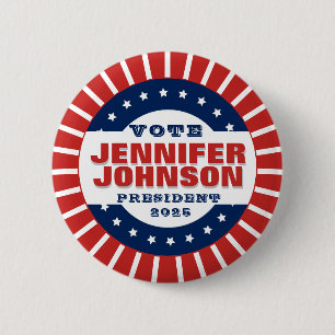 Campaign Template Custom Patriotic Button