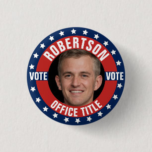 Campaign Template Custom Photo 1 Inch Round Button